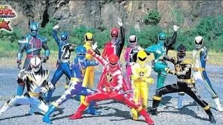 Dekaranger Vs Abaranger Henshin amp Roll Call [upl. by Coreen935]