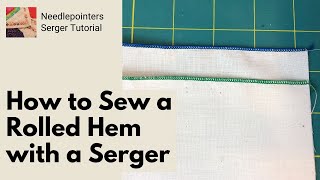 Serger Rolled Hem [upl. by Yllatan]