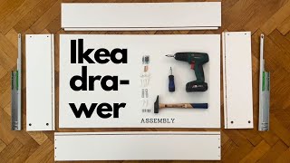 Ikea Pax Drawer Assembly [upl. by Aelem985]