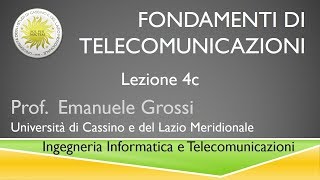 Fondamenti di telecomunicazioni Lezione4c [upl. by Letnahc]