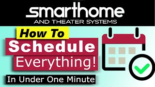 Crestron Home OS How to Create Scheduled Macro in under 1 minute [upl. by Bowrah199]