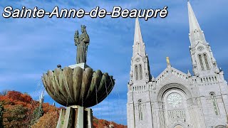 Basilica of SainteAnnedeBeaupré，QC [upl. by Ahsem942]