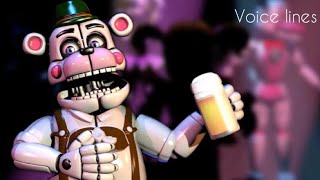 German Funtime Freddy all voice lines [upl. by Olinad699]