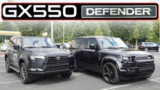 2024 Land Rover Defender 110 vs Lexus GX550  Luxury Off Road SUV Head To Head [upl. by D'Arcy]