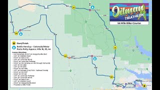 Oilman 703 triathlon 2024 Bike Course [upl. by Mozelle]