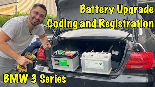 BMW 3 Series E90 E92 Battery Replacement Coding and Registration [upl. by Persons]