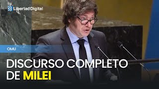 El discurso completo de Milei en la ONU a favor de la libertad [upl. by Edahc499]