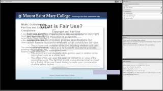 Copyright and Fair Use Guidelines for Online Courses  Lunch and Learn Webinars 2016 [upl. by Sharleen405]