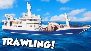 HUGE TRAWLING SHIP  Fishing Barents Sea Gameplay  Fishing Simulator Game [upl. by Enomad518]