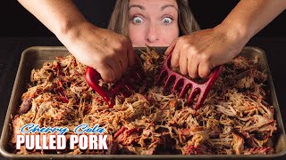 Perfect BBQ Cherry Cola Pulled Pork Recipe Over The Top Delicious [upl. by Tennaj338]