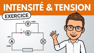 TENSION et INTENSITÉ  comment mesurer  ✏️ Exercice  PhysiqueChimie [upl. by Athalla]