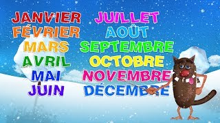 Foufou  Les mois de lannée pour les enfants Learn The months of the year for kids 4k [upl. by Rodolfo185]