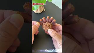 Peacock Decoration with Pine Cone and Feathers viralvideo shorts handmadecrafts entertainment [upl. by Steele529]