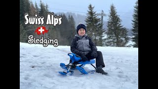 Sledging in Les Diablerets  Switzerland [upl. by Aratnahs222]