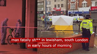 Man fatally sh in lewisham in early hours on morning crime London fyp [upl. by Irtemed441]