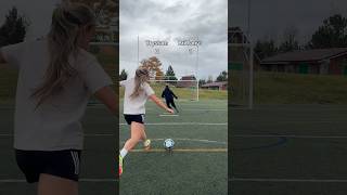 Couple’s soccer accuracy challenge soccer soccerplayer [upl. by Atinus]