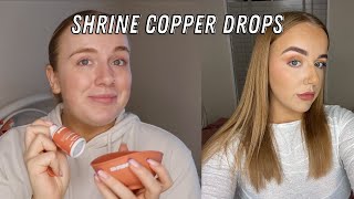 Trying Out The Shrine Copper Drops   First Impressions  becs life [upl. by Laing]