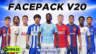 FacePack V20 By ViP3eR For FIFA22 FREE  Tutorial  TU17 [upl. by Ahsemaj]