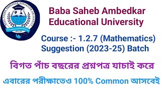 Course  127 Mathematics Suggestion 202325 Batch  BEd 2nd sem suggestion [upl. by Llebpmac776]