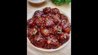 Perfect Veg Manchurian Recipe😍 shorts vegmanchurian [upl. by Amlev897]