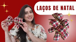 Como Fazer Laço de Natal Fácil  Passo a Passo [upl. by Lars]