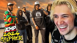 xQc Reacts to AMP FRESHMAN CYPHER 2024 [upl. by Faythe]