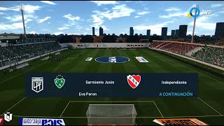 Sarmiento vs Independiente ● Torneo Betano 2024 ● PES 2021 [upl. by Ketchum447]