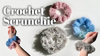 What to do with leftover yarn… Lets make a simple scrunchie [upl. by Annelise]