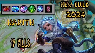 Harith gameplay new build 2024 updated mlbb [upl. by Aleik]