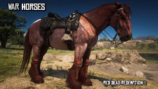 5 Best War Horses with Great Stats  John Special  Red Dead Redemption 2 [upl. by Chem]