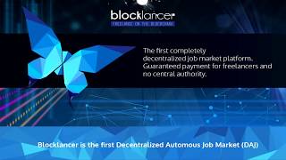 Blocklancer  Freelance on The Blockchain [upl. by Eirhtug703]