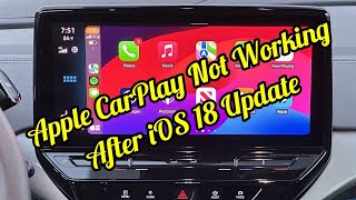 Apple CarPlay Not Working After iOS 18 Update Fixed [upl. by Navis]