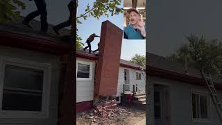 Answering some comments tipsandtricks chimney demolition demo remodel [upl. by Ylrehc112]