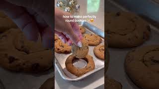 How to make perfectly round cookies 😋😍 [upl. by Clellan542]