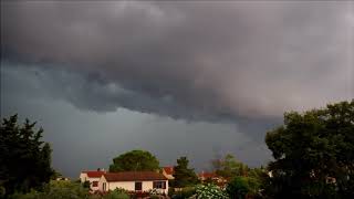 Orage Violent Arcus grèle tempète Dans le Var 16 Juillet [upl. by Nies156]