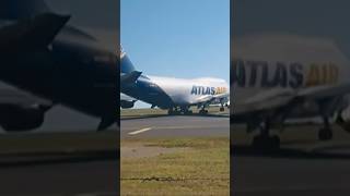 Atlas Air 747400 taxing Part 1 [upl. by Eifos]