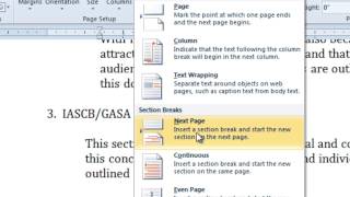 Insert or Delete a SECTION BREAK in MS Word  How To [upl. by Haikan]