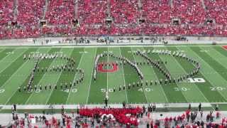 Ohio State Marching Band Michael Jackson Halftime Show 10 19 2013 vs Iowa TBDBITL [upl. by Aradnahc]