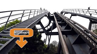 Oblivion 4K Front Seat POV  Alton Towers Resort [upl. by Oremodlab293]