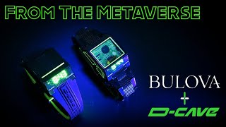 Hands On Bulova x Dcave Computron NFT Special Edition Drivers Watch LED Display With LUME [upl. by Kcirnek]