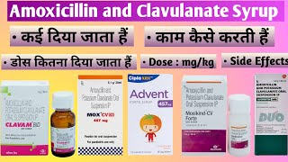 Amoxicillin and Potassium Clavulanate Syrup ip for Child Hindi Moxikind CV dry syrup [upl. by Pedaiah]