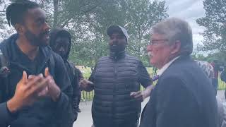 Trinity on trail  unitarian VS Trinitarian  Ft David  Speakers corner part 2 [upl. by Meuser]