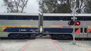 Incoming Amtrak San Joaquin 711 Passing By Eckley Pier [upl. by O'Rourke]