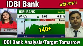 IDBI Bank share newsbuy or sell  idbi bank share analysisidbi bank share tomorrow target [upl. by Lenej485]