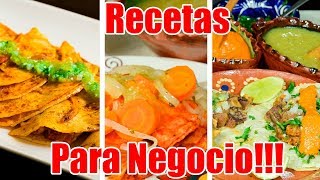 Tres Recetas para Negocio [upl. by Abernon]