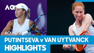 Yulia Putintseva vs Alison Van Uytvanck Match Highlights 2R  Australian Open 2021 [upl. by Ainex]