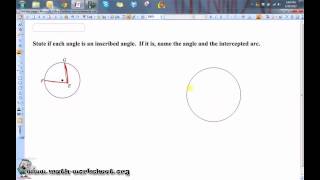 Geometry  Circles Inscribed Angles  Easy [upl. by Ahsael]