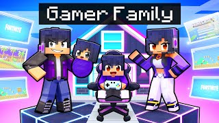 Having a GAMER FAMILY in Minecraft [upl. by Atilal]