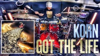 KORN GOT THE LIFE DRUM COVER jeangonzalezdrummer [upl. by Tawney]