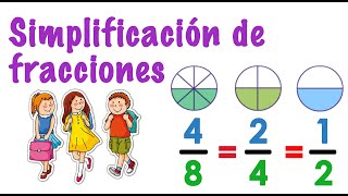 Simplificación de fracciones I Para niños [upl. by Giffie957]